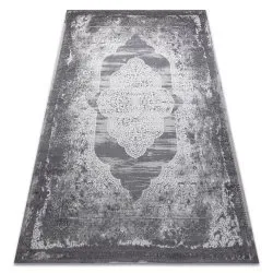 Alfombra NOBLE moderna 9479 65 Ornamento vintage - Structural dos niveles de vellón crema / gris