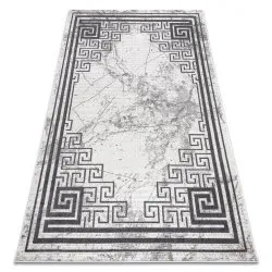 Alfombra NOBLE moderna 1517 65 Marco, griego, mármol - Structural dos niveles de vellón crema / gris