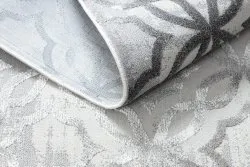 Dywan NOBLE nowoczesny 1532 45 Przecierany, koniczyna marokańska - Strukturalny, dwa poziomy runa szary