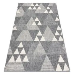 Alfombra SPRING 20409332 Sisal triángulos, bucle - gris