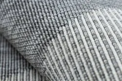Alfombra SPRING 20409332 Sisal triángulos, bucle - gris