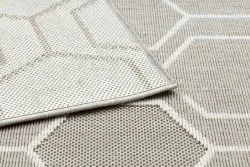 Dywan SPRING 20404558 Hexagon sznurkowy, pętelkowy - beż