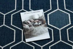 Alfombra SPRING 20404994 Sisal hexagonal, bucle - azul