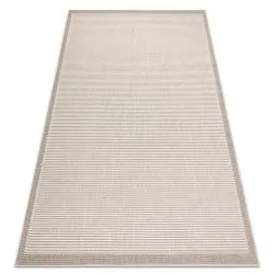 Alfombra SPRING 20411558 Sisal líneas, marco bucle - beige