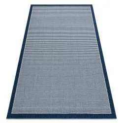 Alfombra SPRING 20411994 Sisal líneas, marco bucle - azul