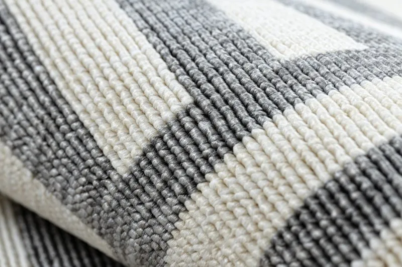 Alfombra SPRING 20421332 Sisal laberinto, bucle - crema / gris