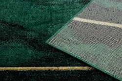 Dywan EMERALD ekskluzywny 1022 glamour, stylowy geometryczny, marmur butelkowa zieleń / złoty