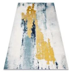 Alfombra EMERALD exclusivo 1025 glamour, elegante vintage azul / oro