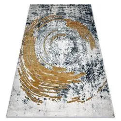 Alfombra EMERALD exclusivo 1024 glamour, elegante abstracción azul / oro