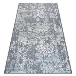 Alfombra Structural SOLE D3812 - Ornamento Tejido plano gris / beige