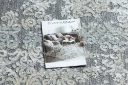 Dywan Strukturalny SOLE D3812 Ornament - płasko tkany szary / beż