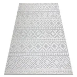 Alfombra Structural SOLE D3851 - Boho, diamantes Tejido plano beige