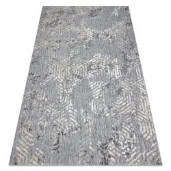 Alfombra Structural SOLE D3842 - hexágonos Tejido plano gris / beige