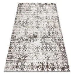 Alfombra Structural SOLE D3732 - azteca, diamantes Tejido plano beige