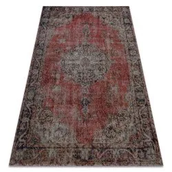 Alfombra moderna MUNDO E0691 ornamento, vintage exterior rojo / beige