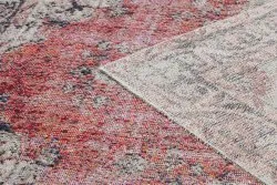 Alfombra moderna MUNDO E0691 ornamento, vintage exterior rojo / beige
