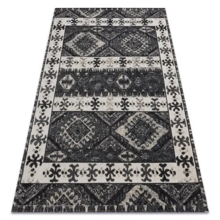 Dywan nowoczesny MUNDO E0651 etniczny outdoor beż / czarny
