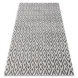 Alfombra moderna MUNDO E0621 geométrico exterior beige / negro