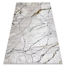 Alfombra GLOSS moderno 529A 53 Mármol, Roca, elegante, glamour marfil / beige