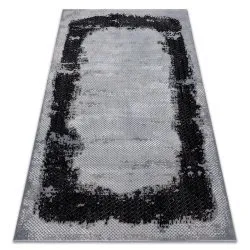 Alfombra CORE A004 Marco, sombreado - estructural, dos niveles de vellón, negro / gris