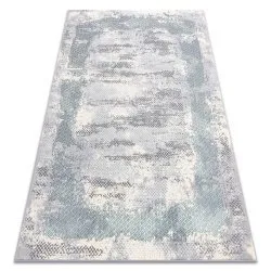 Alfombra CORE A004 Marco, sombreado - estructural, dos niveles de vellón, marfil / gris / azul