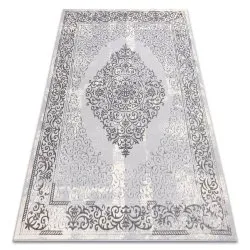 Alfombra CORE W7161 Roseta Vintage - estructural, dos niveles de vellón, gris