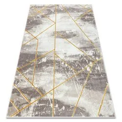 Alfombra CORE 1818 Geométrico - estructural, dos niveles de vellón, marfil / v