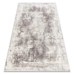 Alfombra CORE W9784 Roseta Vintage - estructural, dos niveles de vellón, beige