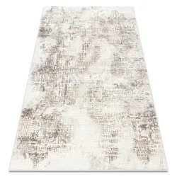 Alfombra CORE W9786 Abstracción - estructural, dos niveles de vellón, beige