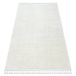 Alfombra SEVILLA PC00B rayas blanco Franjas Bereber Marroquí Shaggy