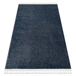 Alfombra SEVILLA PC00B rayas azul Franjas Bereber Marroquí Shaggy