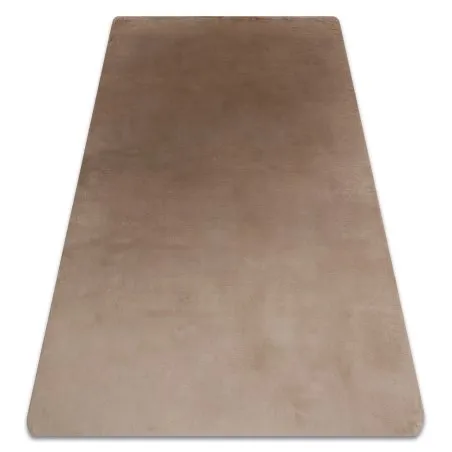 Alfombra de lavado moderna POSH shaggy, felpa, gruesa antideslizante, camello beige