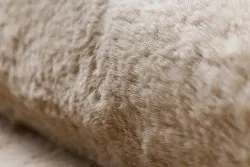Alfombra de lavado moderna POSH shaggy, felpa, gruesa antideslizante, camello beige