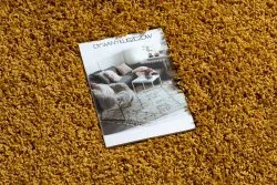 Dywan, Chodnik SOFFI shaggy 5cm złoty - do kuchni, przedpokoju, na korytarz
