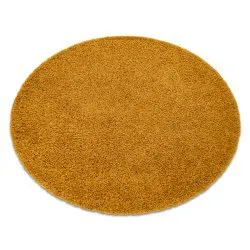 Alfombra SOFFI circulo shaggy 5cm oro