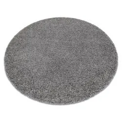 Alfombra SOFFI circulo shaggy 5cm gris