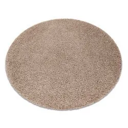 Alfombra SOFFI circulo shaggy 5cm beige