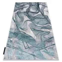 Alfombra DE LUXE moderna 621 Neto - Structural gris / verde