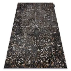 Alfombra DE LUXE moderna 2080 Ornamento vintage - Structural gris