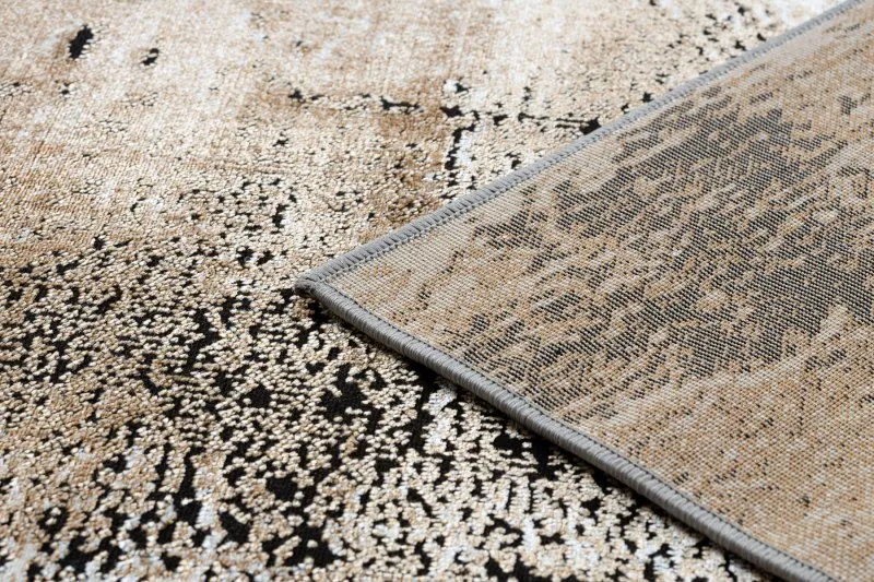 Alfombra DE LUXE moderna 634 Marco vintage - Structural gris / oro