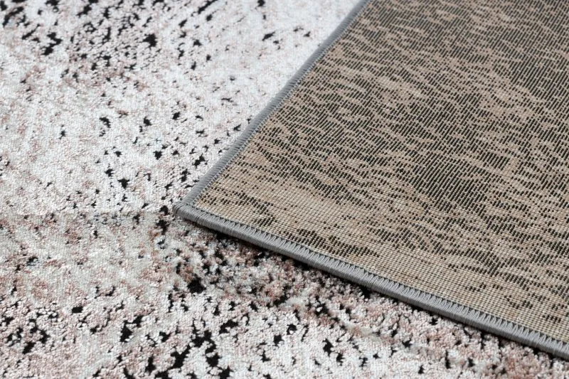 Alfombra DE LUXE moderna 634 Marco vintage - Structural gris / rosado