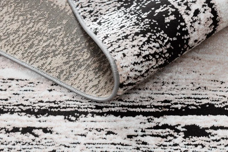 Alfombra DE LUXE moderna 634 Marco vintage - Structural gris / rosado
