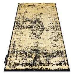 Alfombra DE LUXE moderna 2083 Ornamento vintage - Structural oro / gris