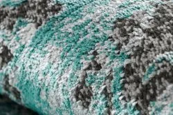 Alfombra DE LUXE moderna 2079 vintage - Structural verde / antracita