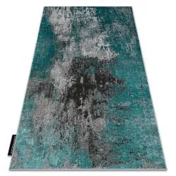 Alfombra DE LUXE moderna 570 vintage - Structural verde / antracita