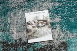 Alfombra DE LUXE moderna 570 vintage - Structural verde / antracita