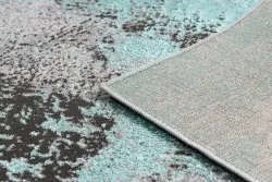 Alfombra DE LUXE moderna 570 vintage - Structural verde / antracita