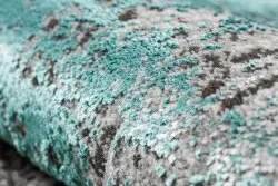 Alfombra DE LUXE moderna 570 vintage - Structural verde / antracita