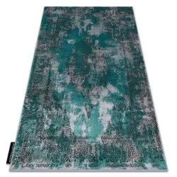 Alfombra DE LUXE moderna 6754 Abstracción - Structural verde / gris