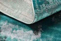 Alfombra DE LUXE moderna 6827 Abstracción, vintage - Structural verde / gris